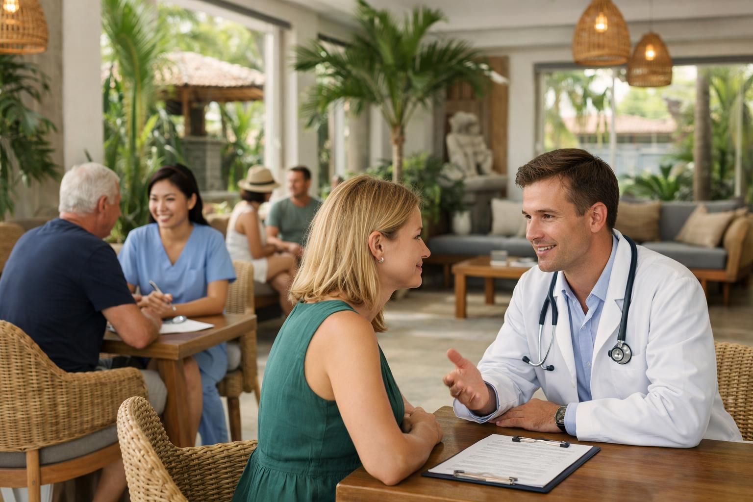 klinik swasta di bali yang menyediakan layanan kesehatan berkualitas untuk pasien asing dan ekspatriat dengan staf profesional dan fasilitas modern.